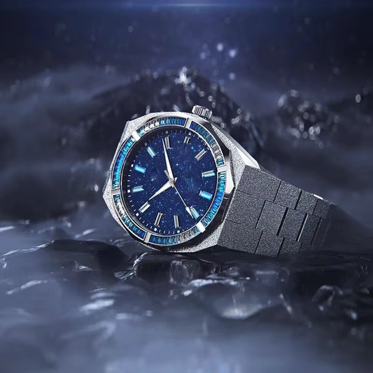 Silver Ocean Ice Watch