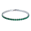 Green Tennis Bracelet