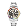 Silver Rainbow Monaco Watch
