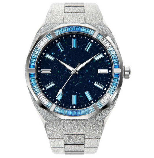 Silver Ocean Ice Watch